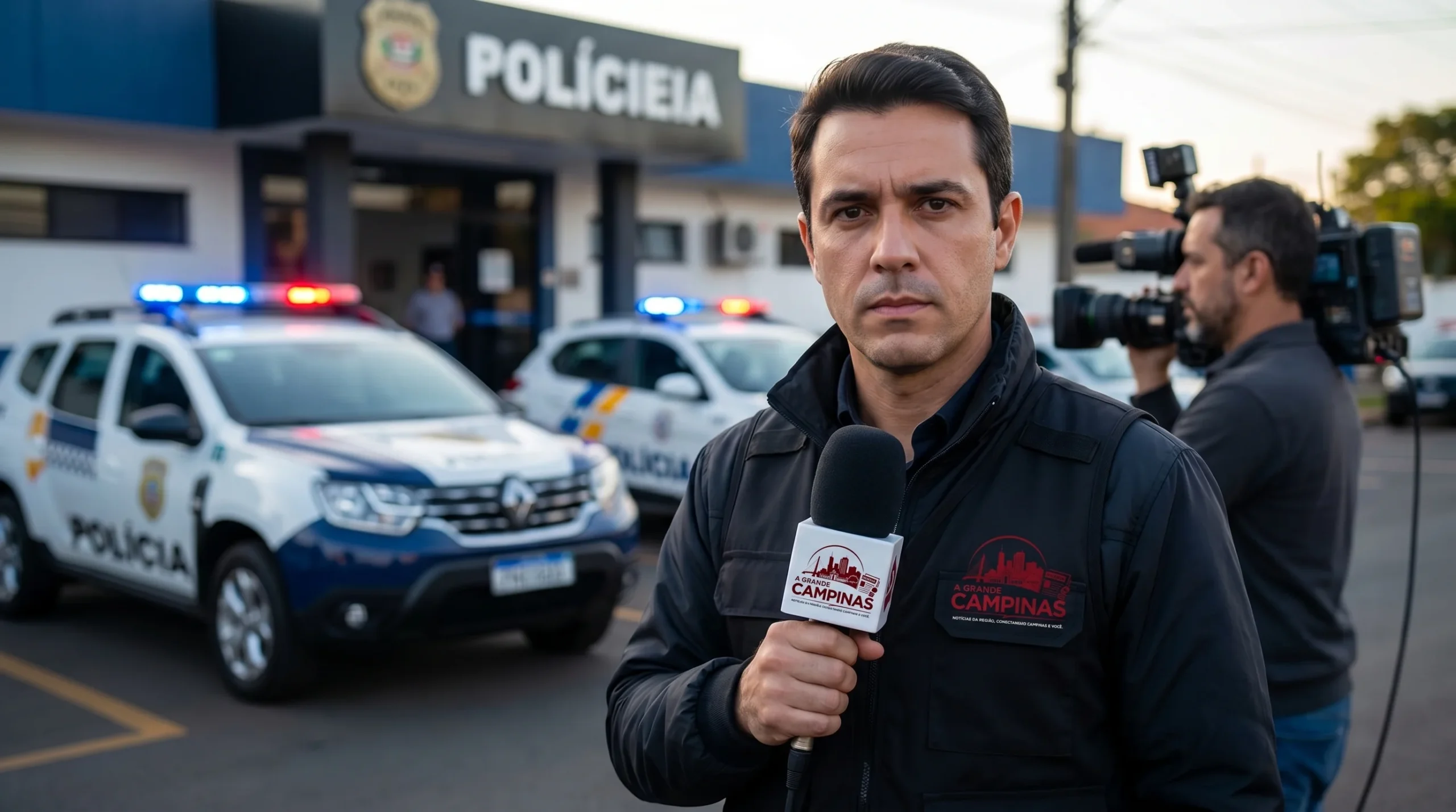 Notícia: caminhonete invade delegacia