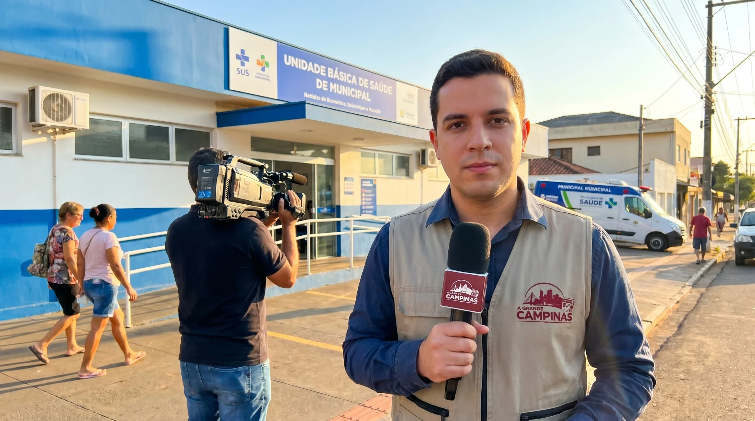 Notícia: equipe de saúde em Paulínia