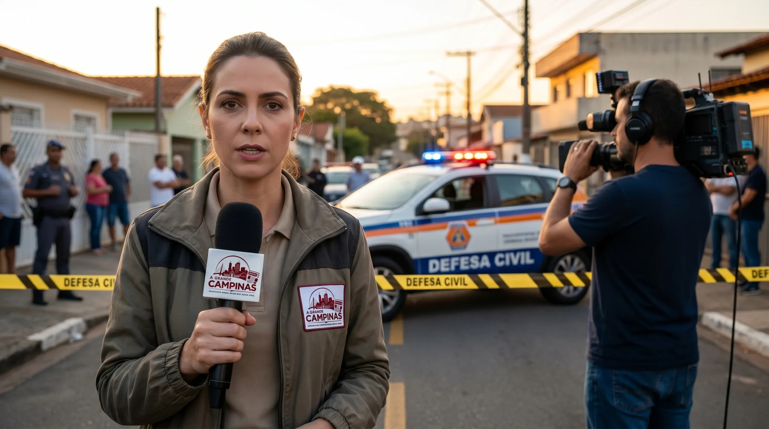 Notícia: telhado desaba em Americana