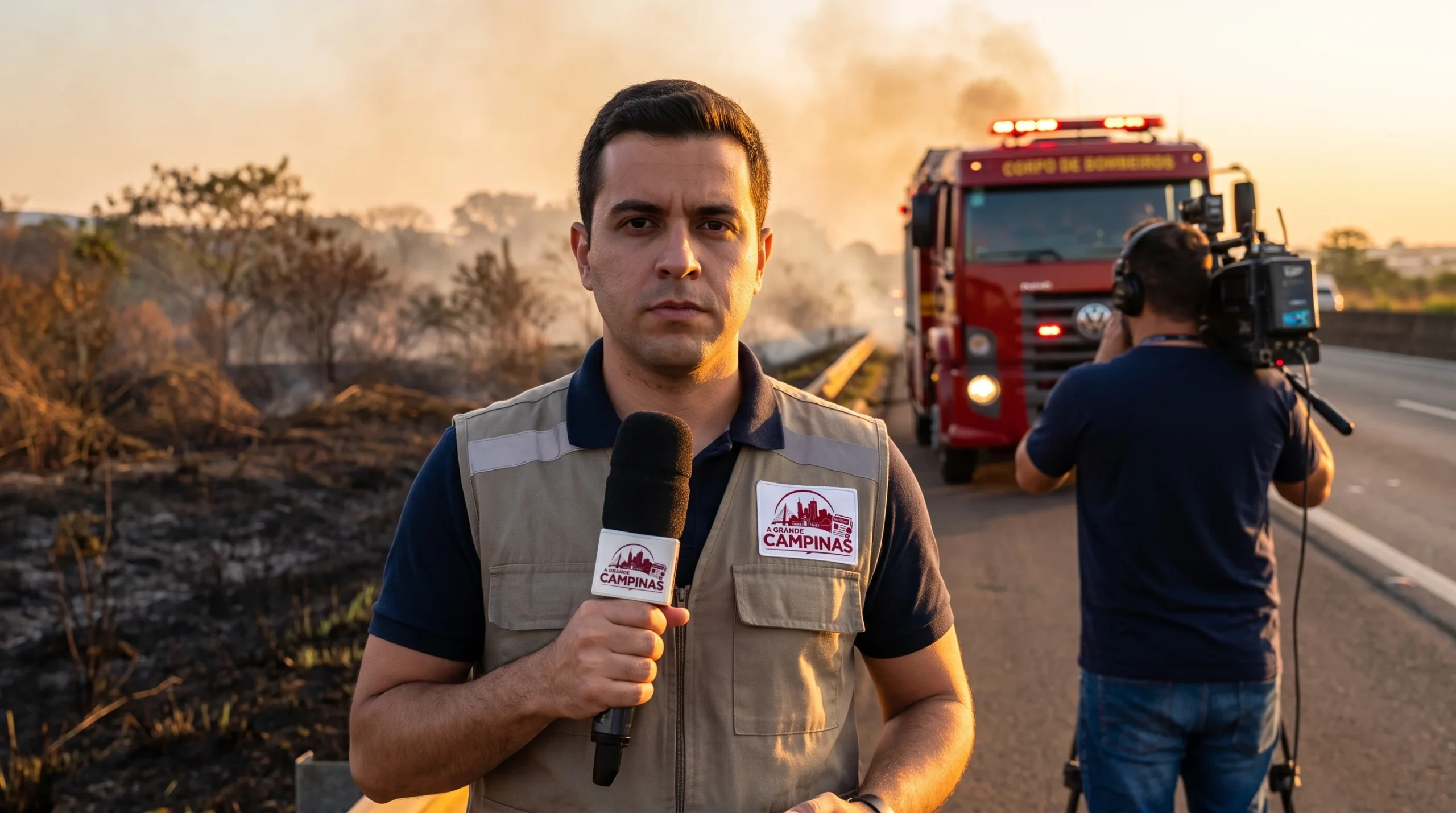 Notícia: incêndio em Valinhos