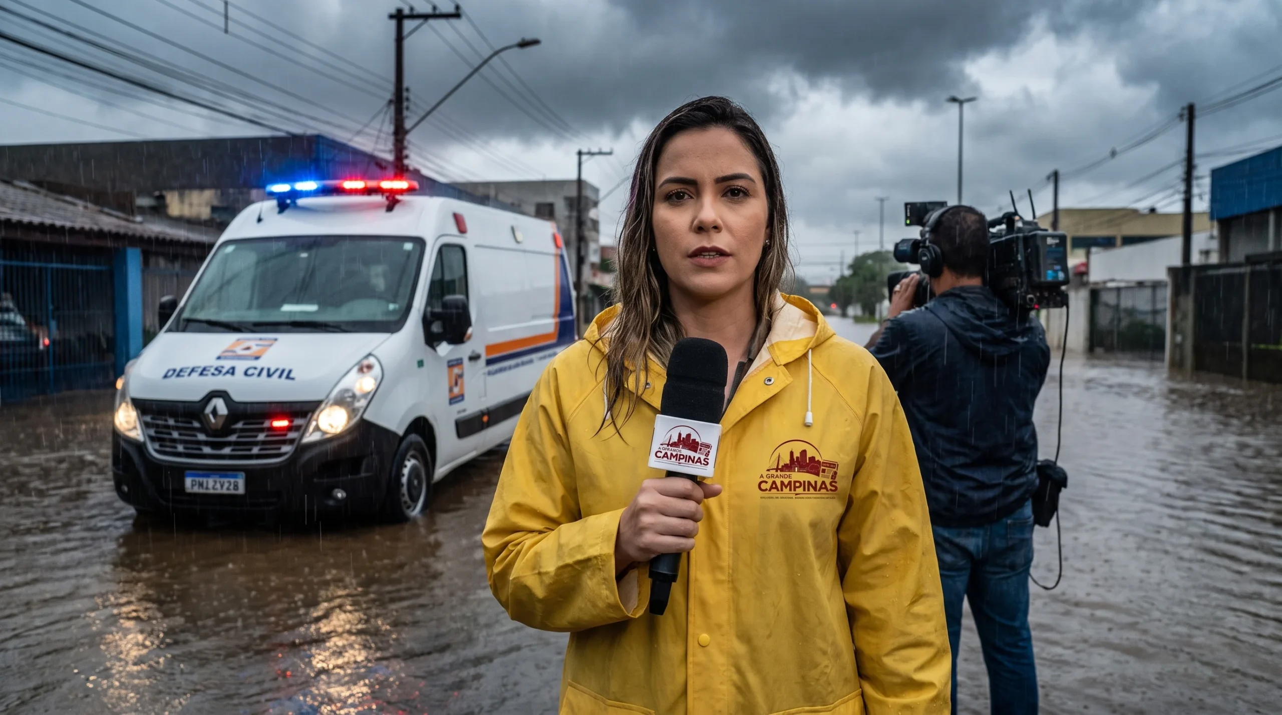 Notícia: chuva na região de Campinas